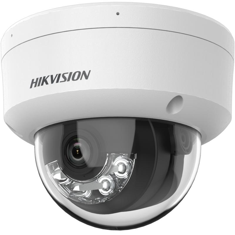 hikvision ds 2cd1121g2 liu câmera de rede dome fixa com luz híbrida inteligente de 2 mp
