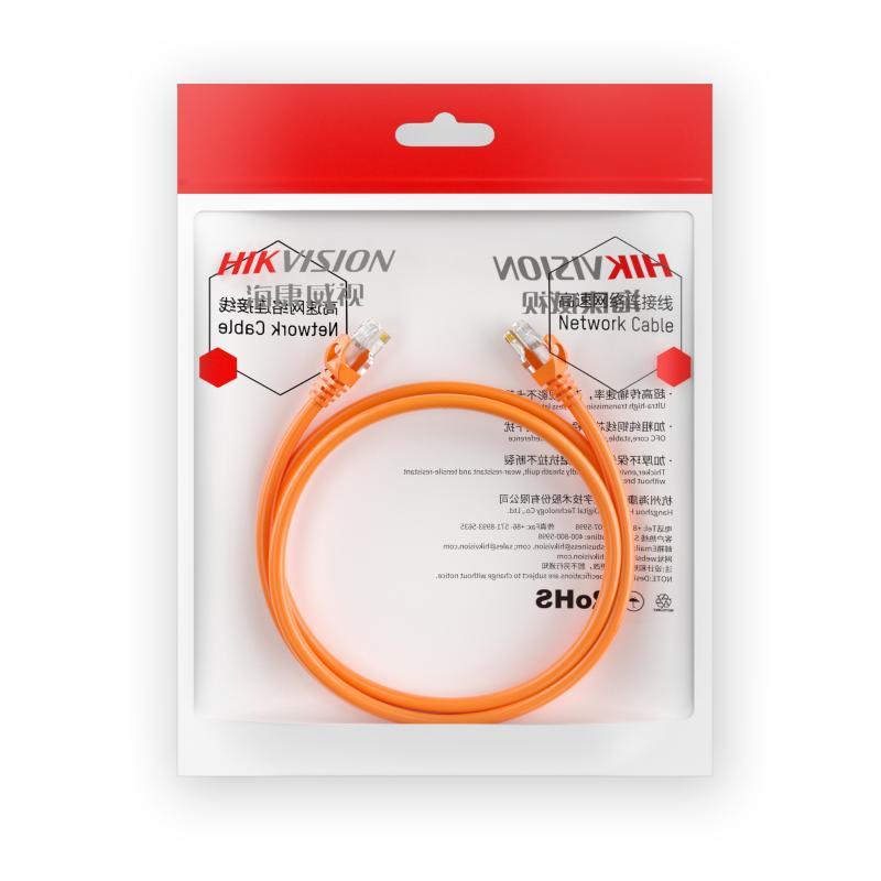 hikvision ds 1np6uec0 05 0,5m cat6 u/utp patch cord, 24awg, cu