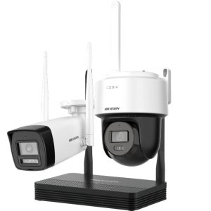 hikvision nks422w03h 2mp h.265 one bullet + one ptdome wifi nvs kit