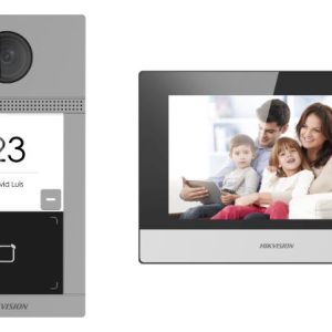 hikvision ds kis614 p/dz video porteiro ip hd com tela 7" e sd card slot