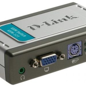 d link kvm 121 2 port ps/2 kvm switch with audio support
