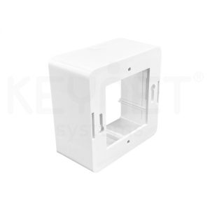keynet fme m1 c moldura de acabamento espelho e placa individual sobrepor 1 tomada 45x45