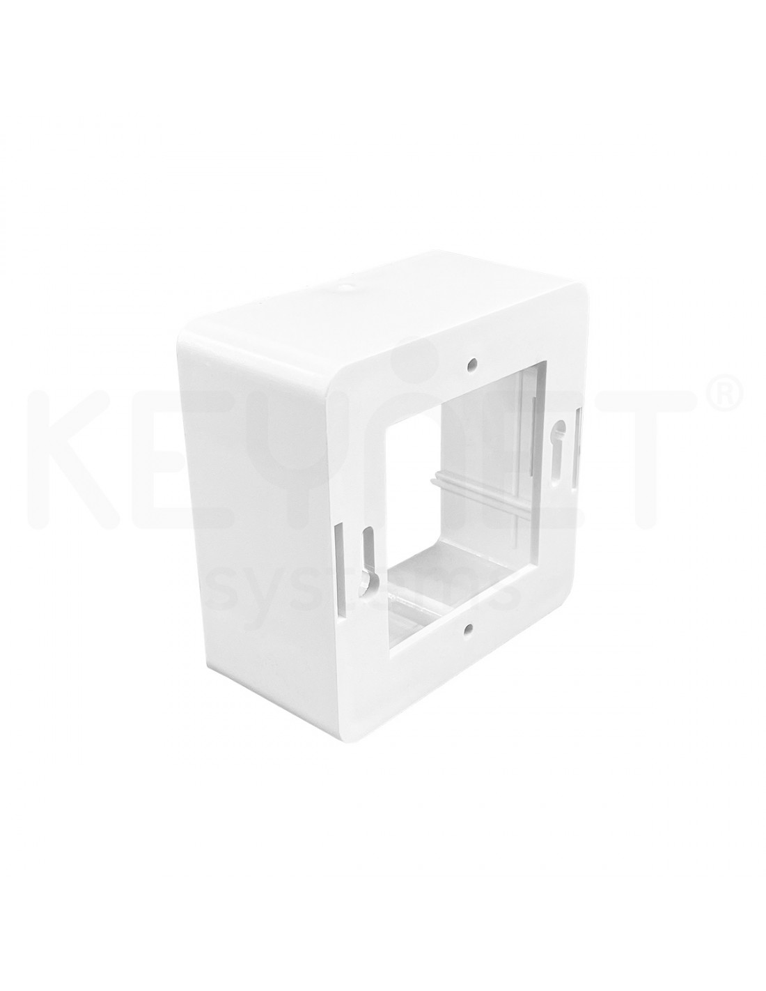keynet fme m1 c moldura de acabamento espelho e placa individual sobrepor 1 tomada 45x45
