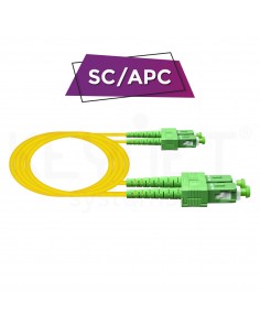 keynet tf ldsa34 y05 patch cord dx sc/apc sc/apc sm a2 3mm lszh fr amarillo 5 mt