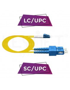 keynet tf ldlusu07 y02 patch cord híbrido monomodo sm duplex lc/upc sc/upc