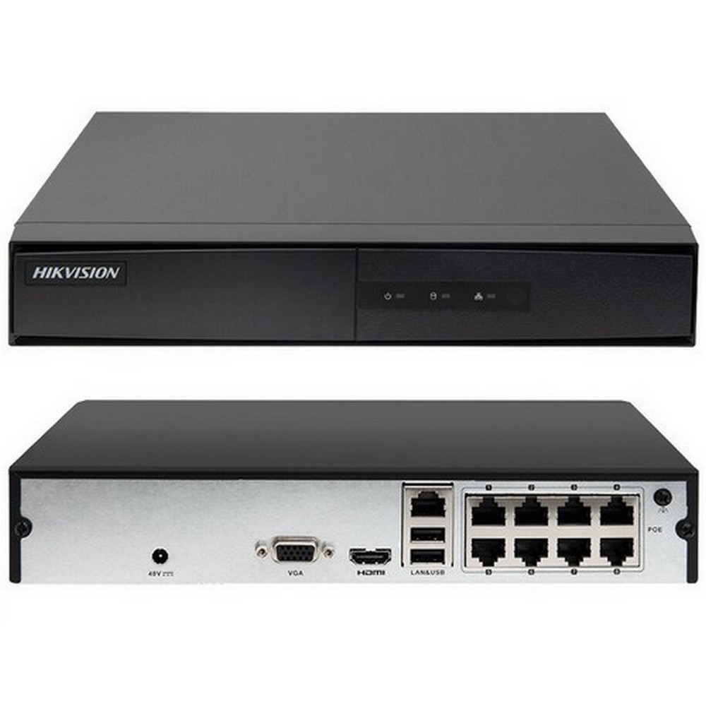 hikvision ds 7108ni q1/8p/m 8 ch mini 1u 8 poe nvr