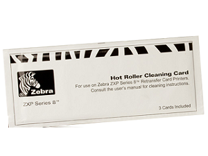 zebra zxp re transfer series transfer roller cleaning cards x 12