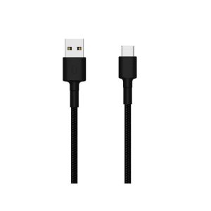 CABO XIAOMI MI USB A TO USB-C BRAIDED BLACK 1M