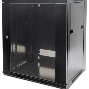 ARMARIO 12U 570X450 INT 19" AÇO PRETO