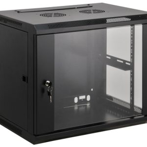 ARMARIO 06U 600X450 INT 19" AÇO PRETO