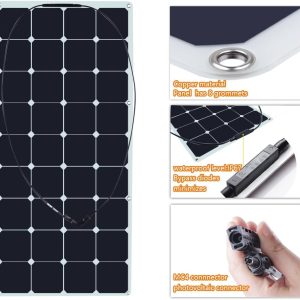 PAINEL SOLAR 120W DOBRÁVEL CONECTORES:SAE/MC4/Anderson