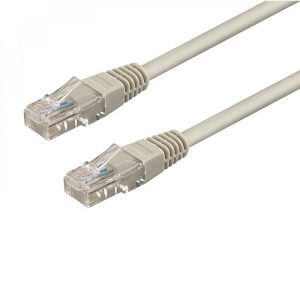 CABO REDE CAT6 O,5M U-UTP WP RACK AWG 26/7 CINZA
