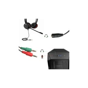 ADAPT AUDIO EWENT 1X3.5MM F TO 2X3.5MM M