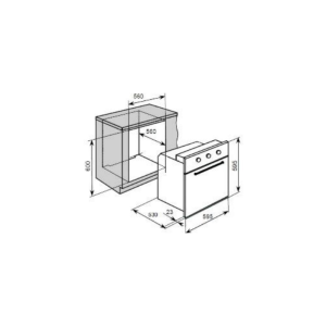 GD B-IN FORNO ELÉTRICO FLAMA 7 FUNÇÕES VENTILADO 9106FL