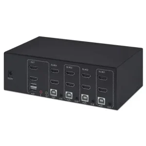 KVM SWITCH 4 PT INTELLINET DUAL-MONITOR HDMI