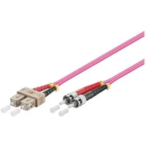 PATCH CABLE F.O. ST/SC 2M MULTIMODE 50/125 OM4