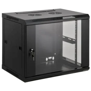 ARMARIO 09U 600X450 INT 19" AÇO PRETO