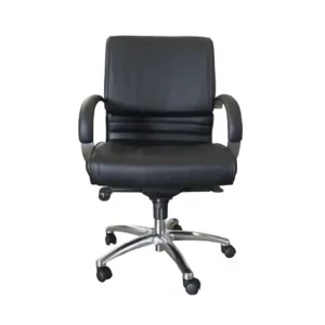 CADEIRA PU MEDIUM EXECUTIVE 2 NIVEIS PRETO