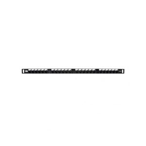 PATCH PANNEL-24 PT WP RACK 0,5U PRETO