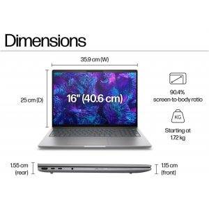 PORT HP ZBOOK 8 G1I 16" U9-285H 32GB 1TB W11P
