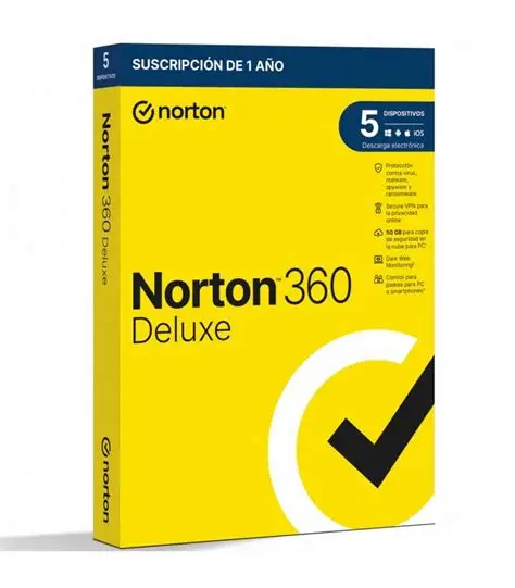 SW ANTIVIRUS NORTON 360 DELUXE 1 USER 5 DEVICE – ESD