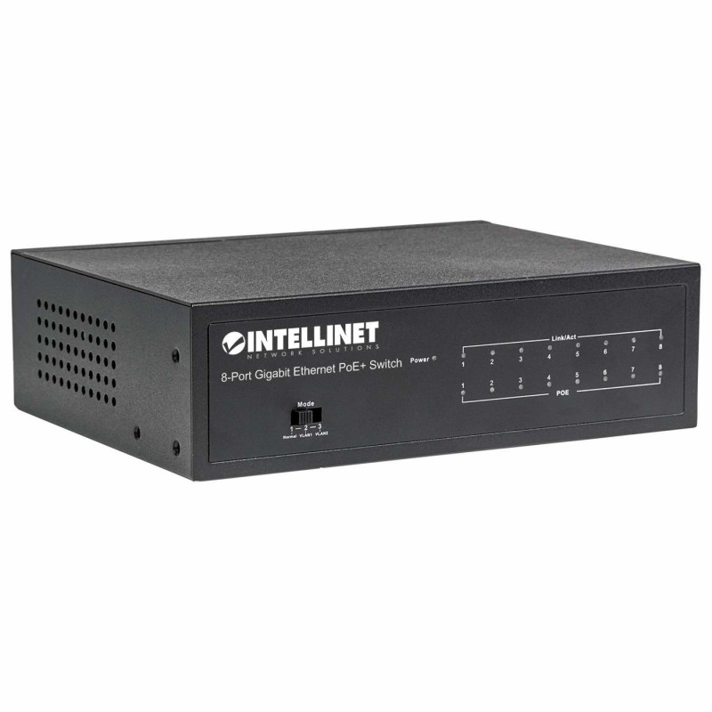SWITCH 8 Intellinet 10/100 Gigabit Ethernet PoE+Switch - Imagem 2