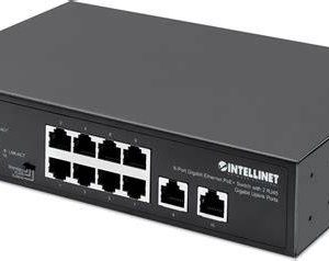 SWITCH 8 INTELLINET ETHERNET POE+ 2XRJ45