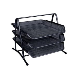 .ME TABULEIRO Q-CONNECT CORRESP. REDE METAL 3 GAVETAS PRETO