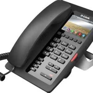 TELEFONE DLINK IP DPH-200SE PoE/LAN/SIP 3.4″ LCD (HOTEL) SEM ADAPTADOR DE ENERGIA