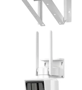 2MP Camera PTZ 4G com Painel Solar SD Card Slot 2.8mm