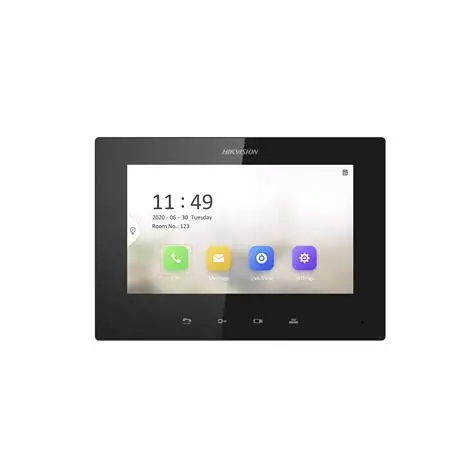 Monitor Video Porteiro 7″ touch IP indoor station Preto