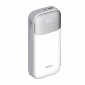 CARREGADOR POWERBANK LDNIO PQ19 18W 10000MAH USB-C/LIGHTNING PRETO