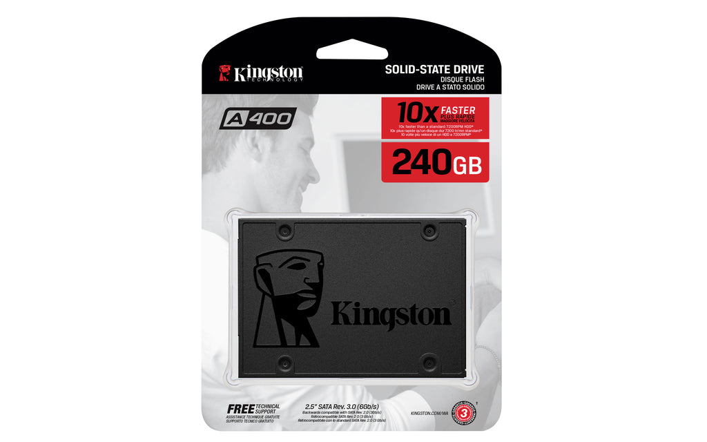 HD INT 2.5″ 240 GB SSD KINGSTON A400 SATAIII (7MM HEIGHT) - Imagem 2