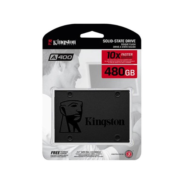 HD INT 2.5″ 480 GB SSD KINGSTON A400 SATA III - Imagem 2