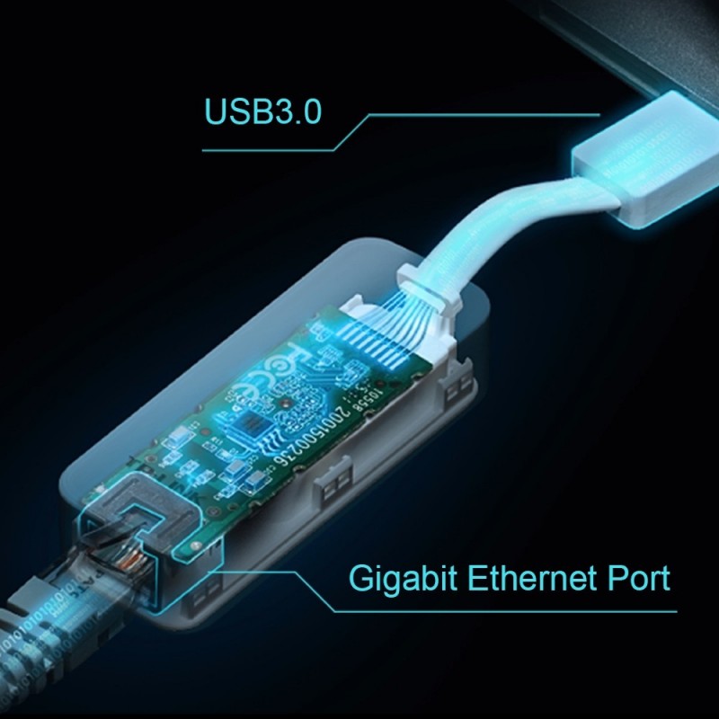 WIFI ADAPT.USB 3.0 TP-LINK 10/100/1000MBPS RJ45 ETHERNET - Imagem 2