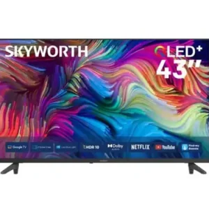 TV  43″ SMART SKYWORTH QLED FHD GOOGLE HDMI/USB/AV/RF/VGA/LAN/OPT