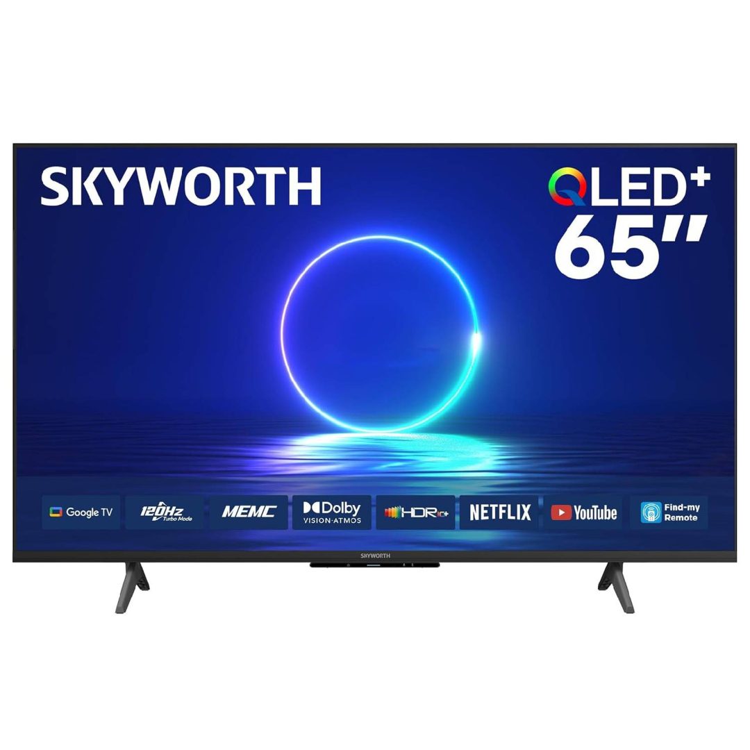 TV 65″ SMART SKYWORTH QLED 4K GOOGLE HDMI/USB/AV/RF/LAN/OPT